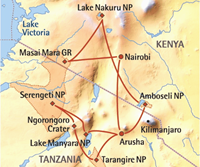 afrikaplus.nl Beste van Oost-Afrika (14 dagen) - cat. Standard - Kenia - Nairobi