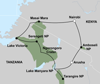 afrikaplus.nl Beleef de migratie van Oost-Afrika (16 dagen) - start Nairobi - Kenia - Nairobi