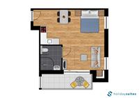 Holidaysuites.nl Cosy Suite - 4p - Zetelbed - Mindervalide aangepast - België - Belgische kust - Zeebrugge