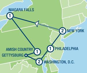 Amerikaplus Great Eastern Cities (9 dagen) - Amerika - Noordoosten - New York