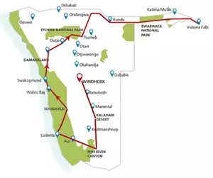 Afrikaplus.nl Namibië, Botswana en de Victoria watervallen (23 dagen) - Namibië - Namibië - Windhoek