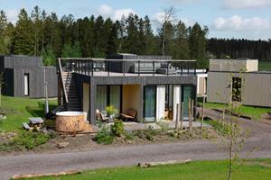 Heerlijkehuisjes.nl Heerlijke 6 persoons Lodge, met bubbelbad in de tuin, nabij Zeewolde in het Horsterwold - Nederland - Europa - Zeewolde