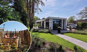 Heerlijkehuisjes.nl Luxe 6 persoons Wellness chalet met hottub op een vakantiepark - Nederland - Europa - Cromvoirt