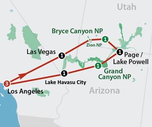 Amerikaplus Western Visions (10 dagen) - Amerika - Zuidwesten - Los Angeles