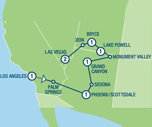 Amerikaplus Western Trails (9 dagen) - Amerika - Zuidwesten - Los Angeles