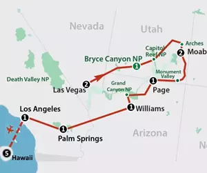 Amerikaplus Best of the Canyons & Hawaii (17 dagen) - Amerika - Zuidwesten - Las Vegas