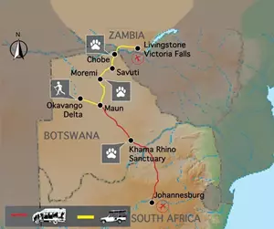 Afrikaplus.nl Wildkamperen in Botswana via de Kalahari (17 dagen) - Zuid-Afrika - Zuid-Afrika - Johannesburg