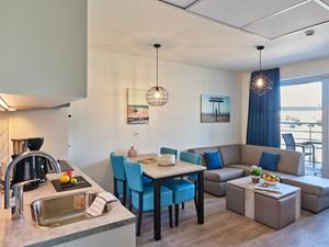 Holidaysuites.nl Comfort suite 4p balkon - 2 slaapkamers - 1 dubbel bed - 1 stapelbed - België - West-Vlaanderen - Zeebrugge