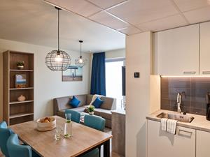 Holidaysuites.nl Comfort suite 4p balkon - 2 slaapkamers - 2 dubbele bedden - België - West-Vlaanderen - Zeebrugge