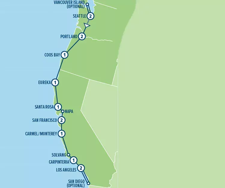 Amerikaplus Pacific Coast Insider (15 dagen) - Amerika - N-Westen+Rockies - Seattle