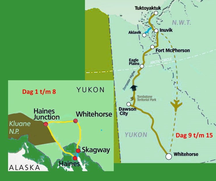 Canadaplus.nl Ongerepte natuur van Yukon & Northwest Territories (16 dagen) - Canada - Yukon en Northwest Territories - Whitehorse