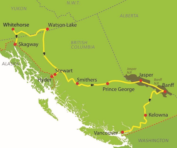 Canadaplus.nl van de Canadian Rockies naar Yukon (15 dagen) - Canada - West Canada - Vancouver