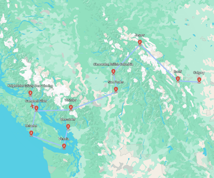 Canadaplus.nl Bergen, Bossen en Beren - De ultieme droomreis door West-Canada - Canada - West Canada