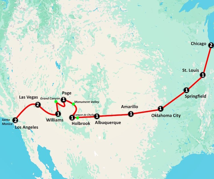 Amerikaplus Historic Route 66 (16 dagen) - Amerika - Noordoosten - Chicago