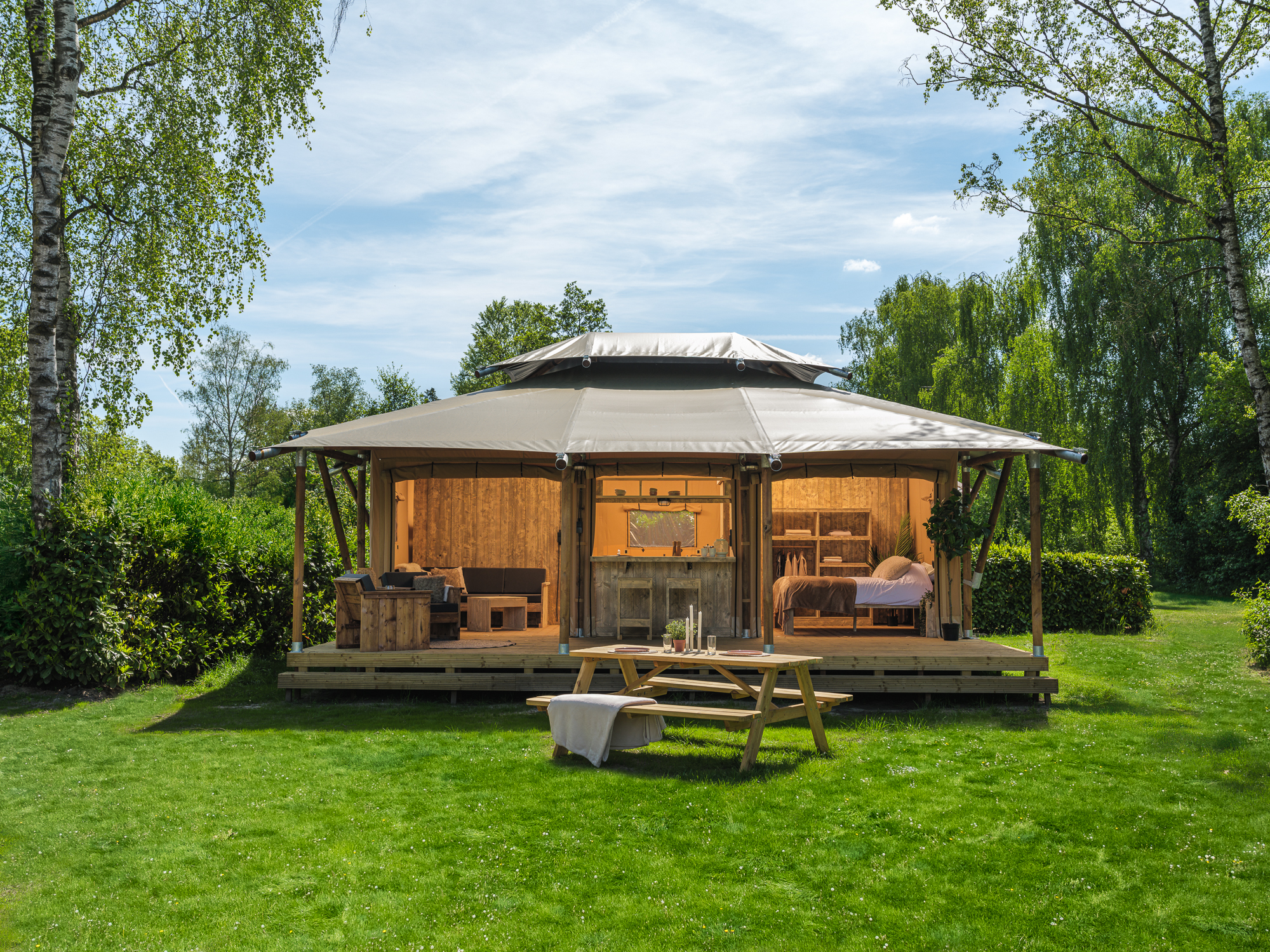 Bungalow.Net Safarisuite met privé sanitair | 5 personen - Nederland - Zuna