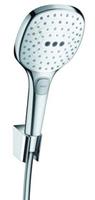 Hansgrohe Brausenset Raindance Select E 120 Porter'S weiß/chrom 1600mm Brauseschlauch, 26720400