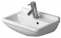 Handwaschbecken Starck 3 45cm, mit Überlauf, Farbe: Weiß - 0750450000 - Duravit