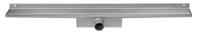 Easy Drain Easydrain Compact Wall Zero afvoergoot enkele plaat met zijuitloop 6x100cm 50mm RVS edcomwz100050