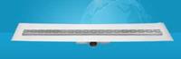 Easy Drain Easydrain Compact FF afvoergoot enkele plaat met zijuitloop 6x80cm 50mm RVS edcomff80050