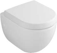 villeroyundbochag Villeroy Und Boch Ag - Villeroy und Boch Flachspülklosett Subway 660310 370x560mm, weiss, Farbe: Weiß Ceramicplus - 660310R1