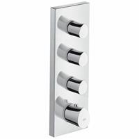 Starck Organic afdekset thermostaat module chroom