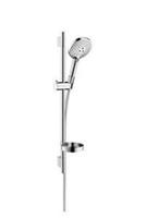 hansgrohe Stangenbrause-Set »Raindance Select S 120«, Höhe 71.8 cm, 3 Strahlart(en), Brauseset 3jet mit Brausestange 65 cm und Seifenschale Chrom