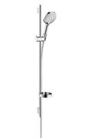 hansgrohe Stangenbrause-Set »Raindance Select S 120«, Höhe 100.8 cm, 3 Strahlart(en), 3jet mit Brausestange 90 cm und Seifenschale Weiß / Chrom