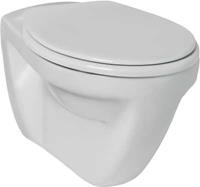 Eurovit hangend toilet vlakspoel, wit