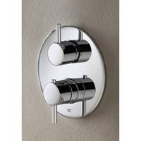 Thermostaat inbouw kraan Buddy 2-weg omstel RVS Look