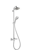 hansgrohe Duschsystem Raindance S Showerpipe, Höhe 121.2 cm, 240 1jet EcoSmart mit Thermostat - Chrom