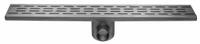 Easy Drain Fixt afvoergoot enkele plaat met sifon 9.8x80cm zijuitloop 50mm RVS EDFT80050