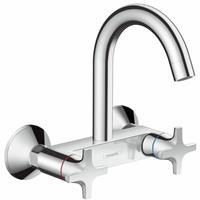 hansgrohe Zweigr.Spültischarmatur Logis M32 Wandmodell Highspout 1jet chrom-"41065062"