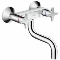 Hansgrohe Logis classic wandkeukenkraan met onder uitloop chroom 71287000