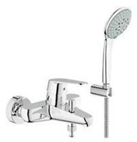 GROHE Eurodisc Cosmopolitan badkraan met omstel en koppelingen 46mm inclusief garnituur chroom 33395002