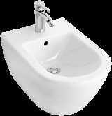 Bidet compact Subway 540600 355x480mm, 1 Hahnloch, mit Überlauf, Farbe: Weiß - 54060001 - Villeroy&boch