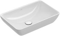 villeroyundbochag Villeroy & Boch Venticello Halbeinbau - Aufsatzwaschtisch 411355, 550x360mm, ohne Hahnlochbank, mit Überlauf, Farbe: Weiß - 41135501 - VILLEROY UND