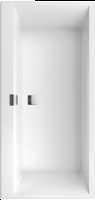 Villeroy & Boch Squaro Edge 12 kunststof bad quaryl rechthoekig 170x75x45cm incl. poten en afvoer /overloopcombinatie wit ubq170sqe2dv-01