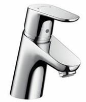 HANSGROHE Waschtischarmatur Focus 70, Wasserhahn mit Klick Klack Push Open Ablauf