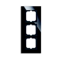 buschjaeger Rahmen 3f sw glz carat Glas f.GEB-K geeignet für Geräteeinbaukanal - BUSCH JAEGER