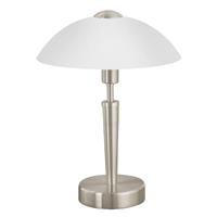 Eglo Verlichting Elegante tafellamp Salut nikkel wit