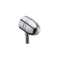 hansgrohe Badarmatur HG Schlauchanschluss FIXFIT E STOP m Abstellventil u Rückflussv. chrom