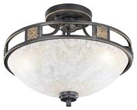 Trioleuchten Antiek vormgegeven plafondlamp Caecilia, 42 cm