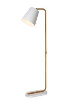 Lucide Vloerlamp Cona met wit metalen kap