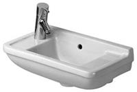Duravit - Handwaschbecken Starck 3 50cm, Hahnloch vorgestochen links und rechts, Farbe: Weiß - 0751500000