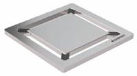 Putrooster voor Doucheput Vloer Vierkant 8x8 cm RVS