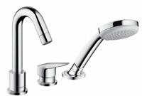 3-Loch Wannenmischer Logis F-Set chrom Wannenrandmontage-'41065064' - Hansgrohe