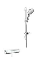 hansgrohe Duschsystem »Raindance Select S 150«, Höhe 71.8 cm, 3 Strahlart(en), Aufputz m. Ecostat Select Thermostat u. Brausestange 65 cm Weiß