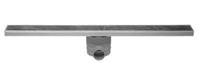 Easy Drain Easydrain Tegeldrain tegelgoot met zijuitloop 9.8x70cm 50mm RVS edt700