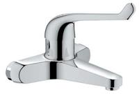 GROHE Euroeco veiligheids wandkraan vaste uitloop chroom 32823000