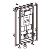 GIS module voor wand-wc, met Sigma inbouwreservoir 12cm, in breedte verstelbaar 60-95 cm